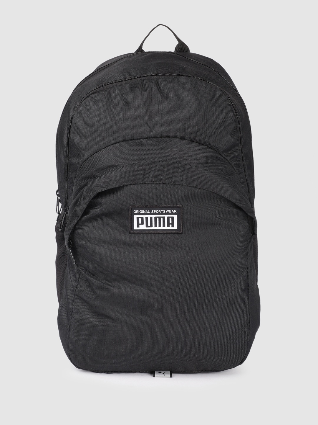 

Puma Unisex Solid Academy Medium-Sized Backpack With Brand Logo Applique Detail, Black