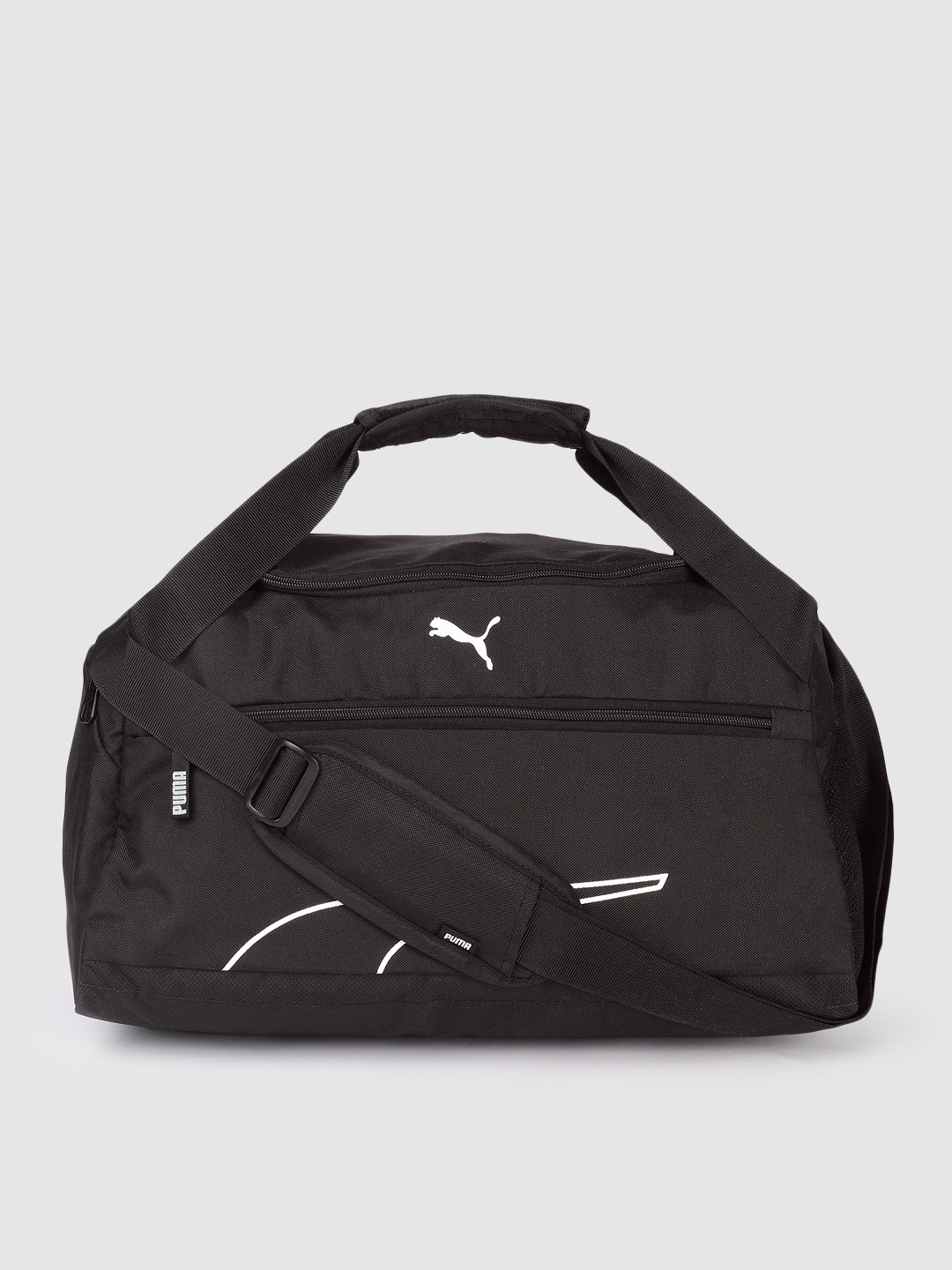 

Puma Fundamentals Printed Sports Duffel Bag, Black