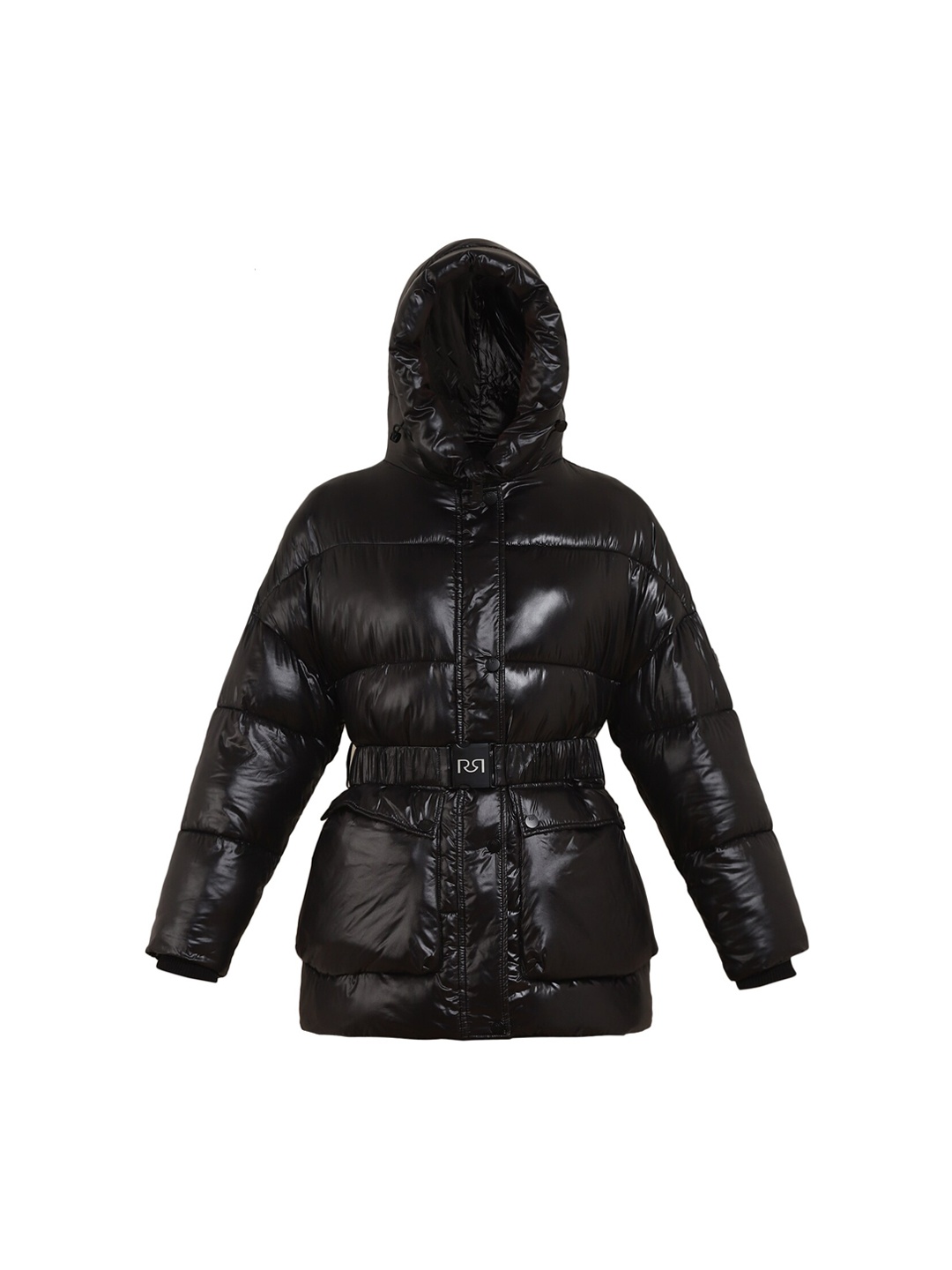 

Rinascimento Women Longline Puffer Jacket, Black