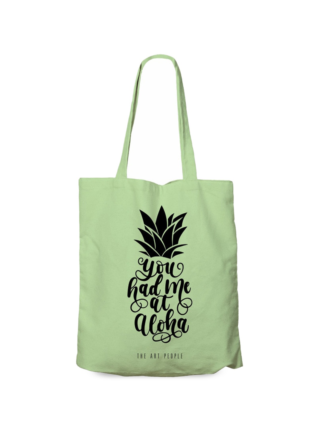

The Art People Typography Printed Shopper Tote Bag, Green