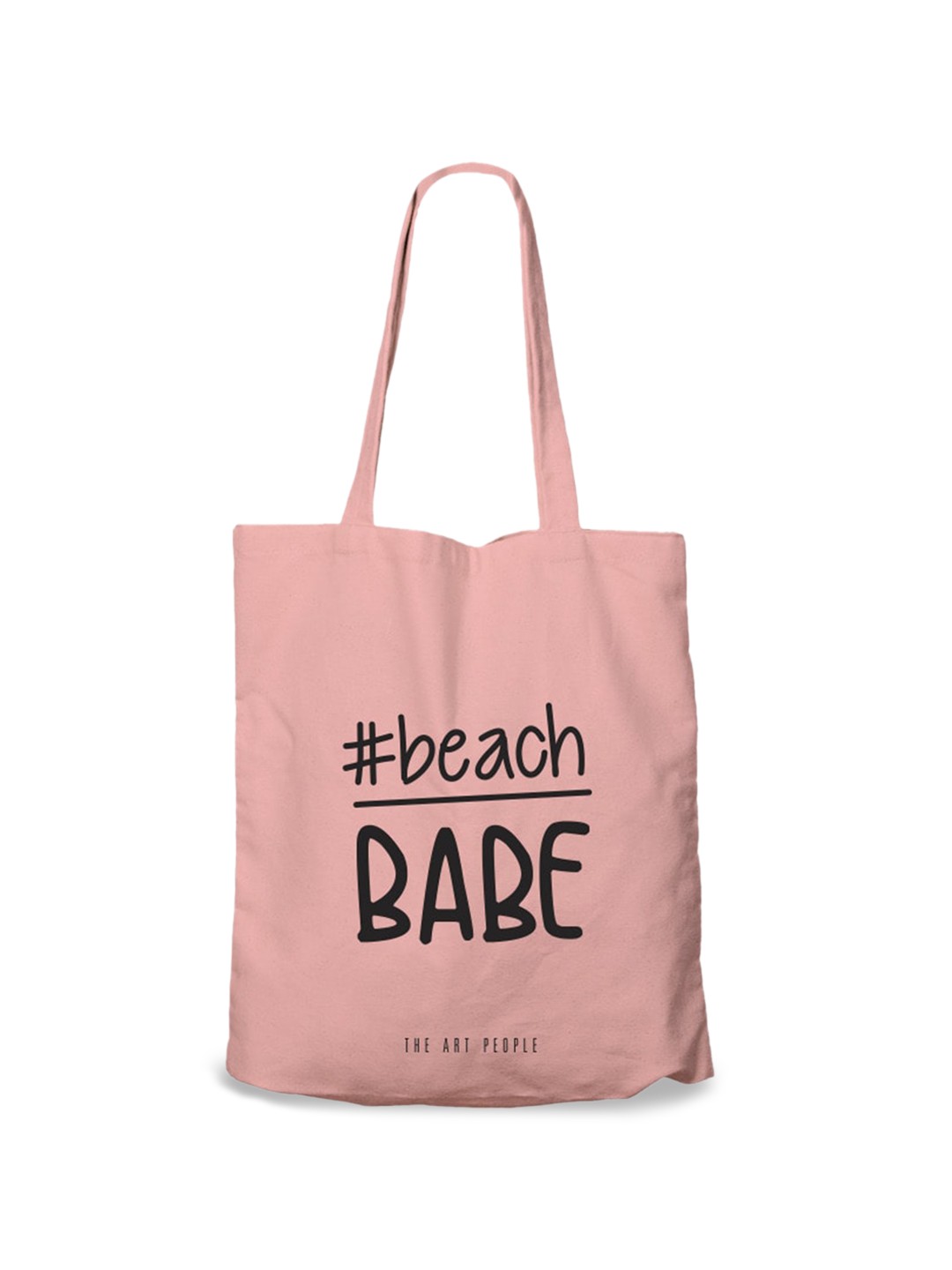 

The Art People Typography Printed Shopper Canvas Tote Bag, Pink