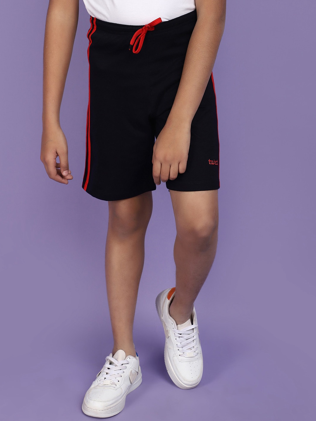 

V-Mart Boys Mid-Rise Cotton Shorts, Blue