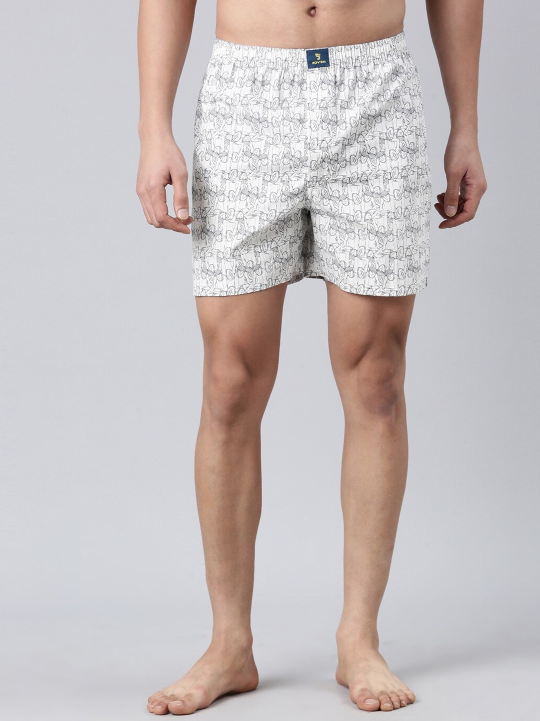 

Joven Printed Pure Cotton Boxer JB1P-IM, White