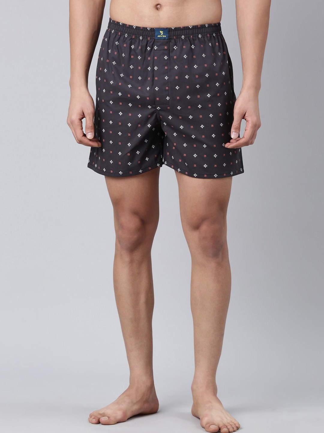 

Joven Printed Pure Cotton Boxers-JB1P-GS, Grey