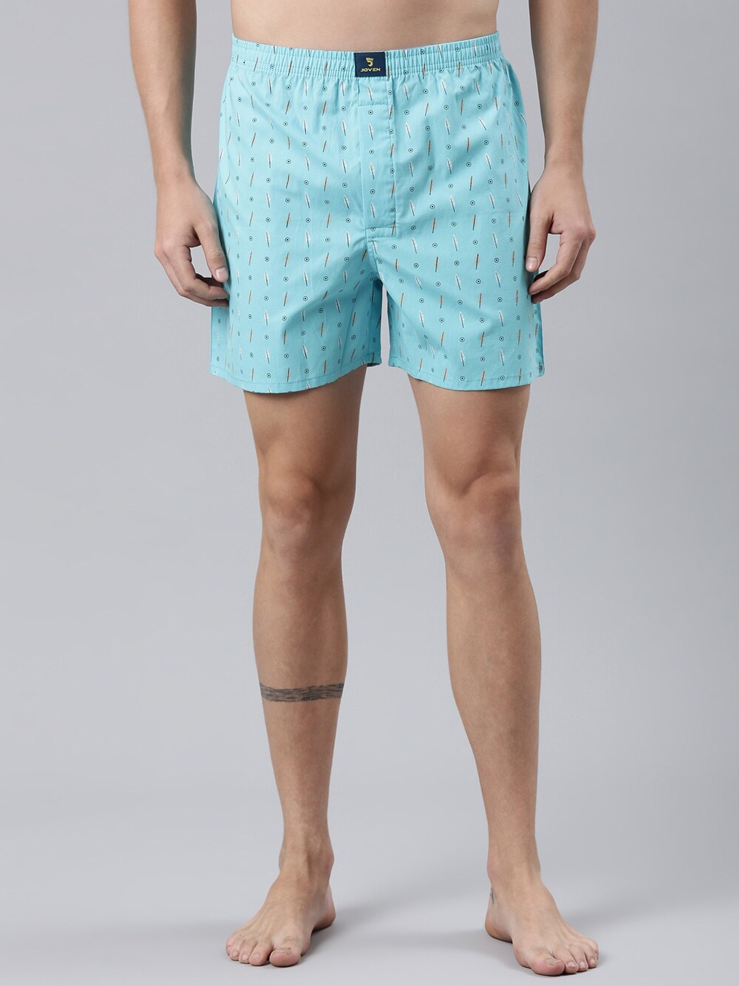 

Joven Printed Pure Cotton Boxer JB1P-GF, Sea green
