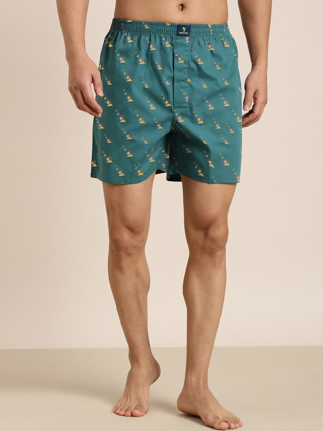 

Joven Printed Pure Cotton Boxer JB1P-SN, Green