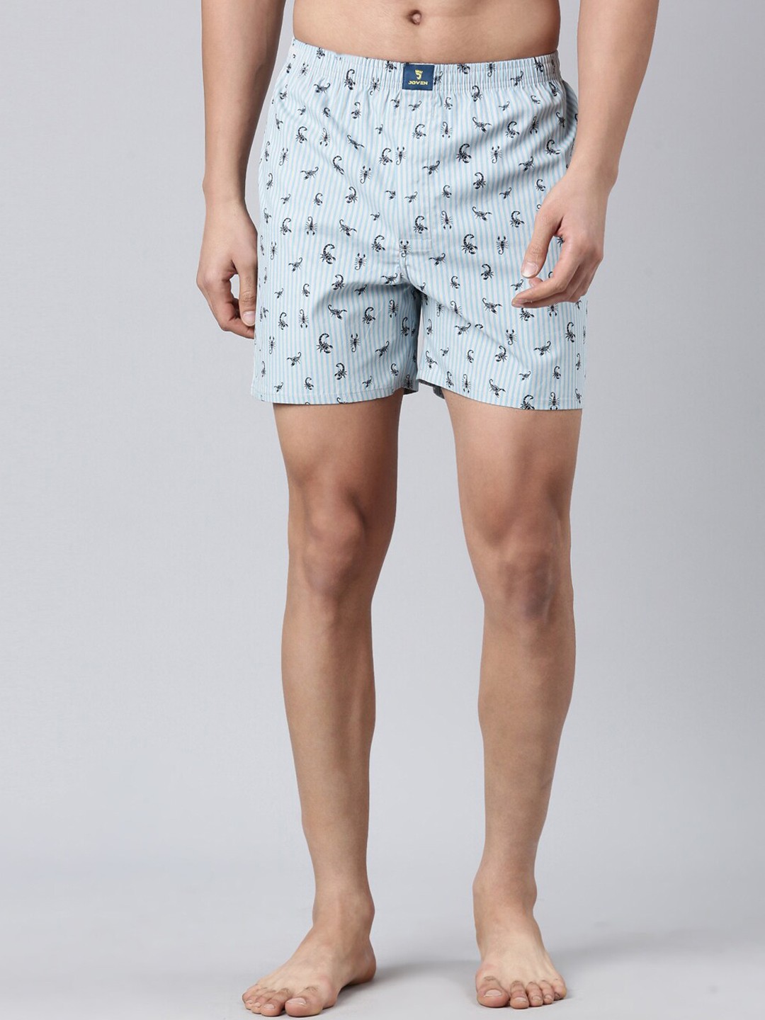 

Joven Printed Pure Cotton Boxers JB1P-SS, Blue