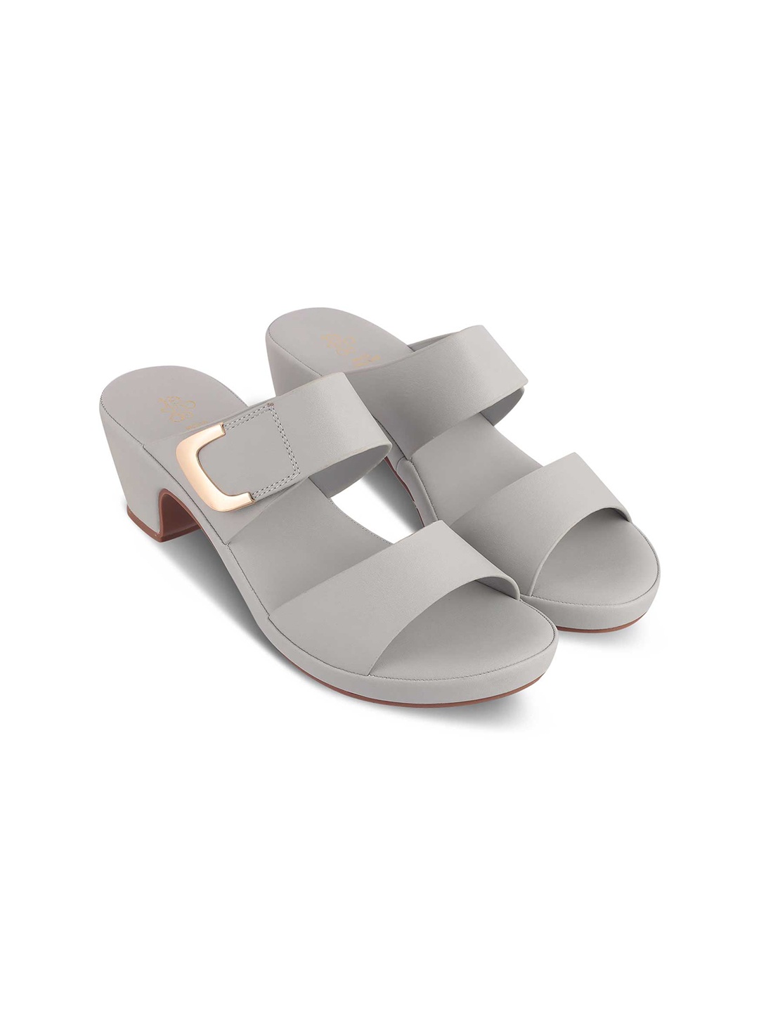 

Tresmode Open Toe Block Pumps, Grey