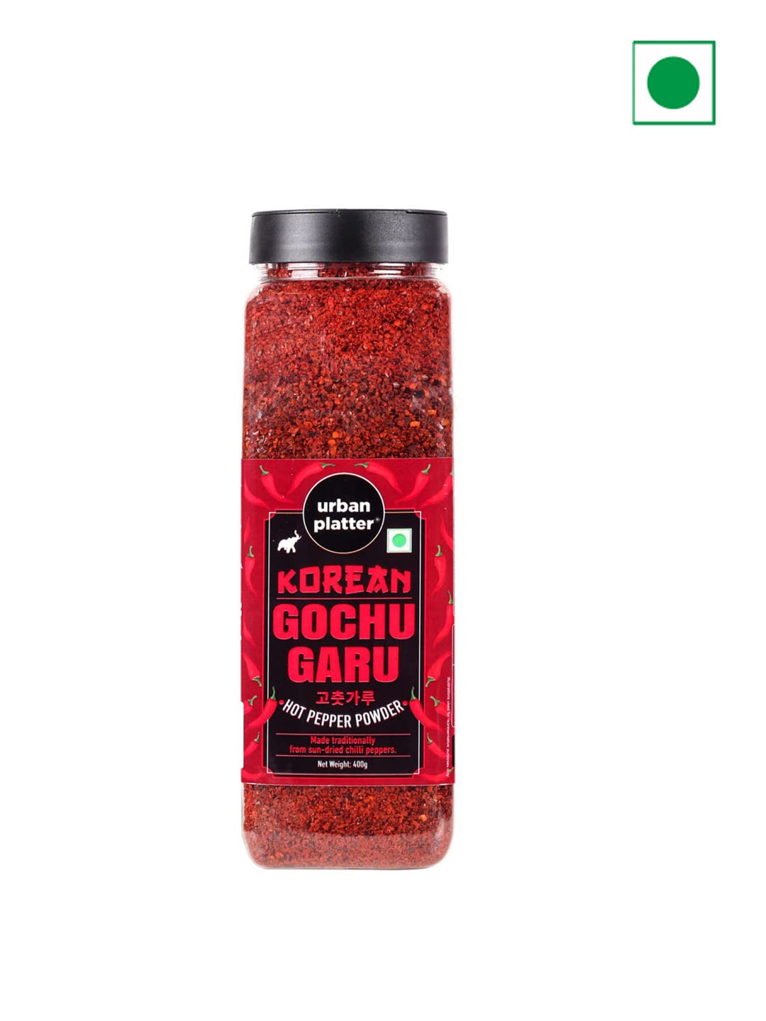

URBAN PLATTER Gochutgaru Hot Pepper Powder - 400g, Red