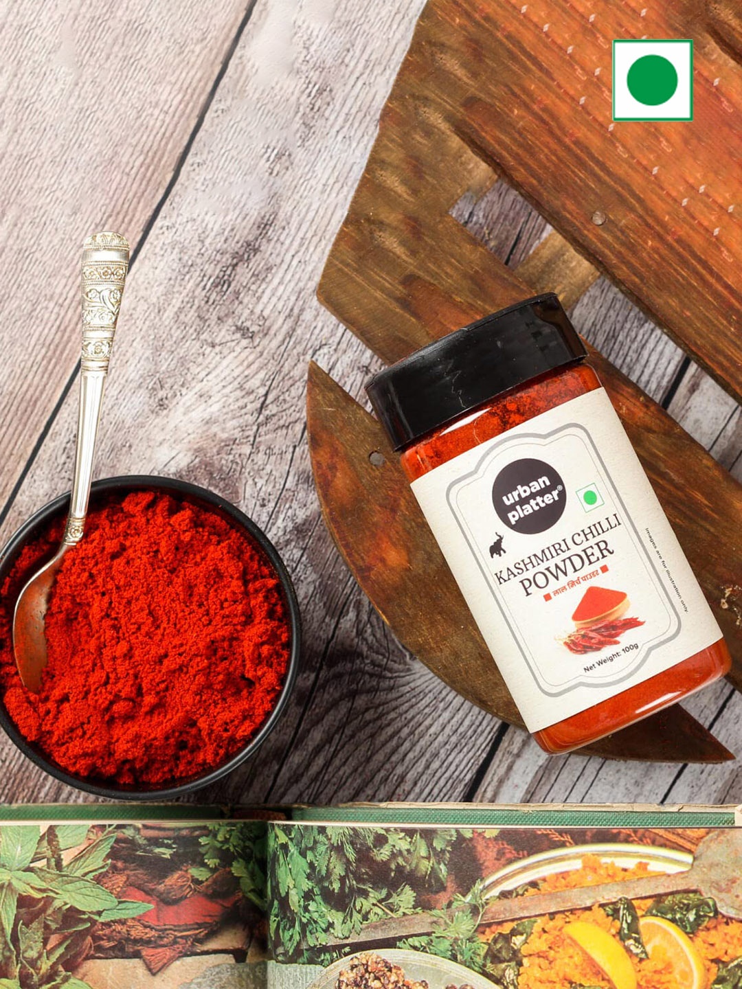 

URBAN PLATTER Kashmiri Red Chilli Powder- 100 G