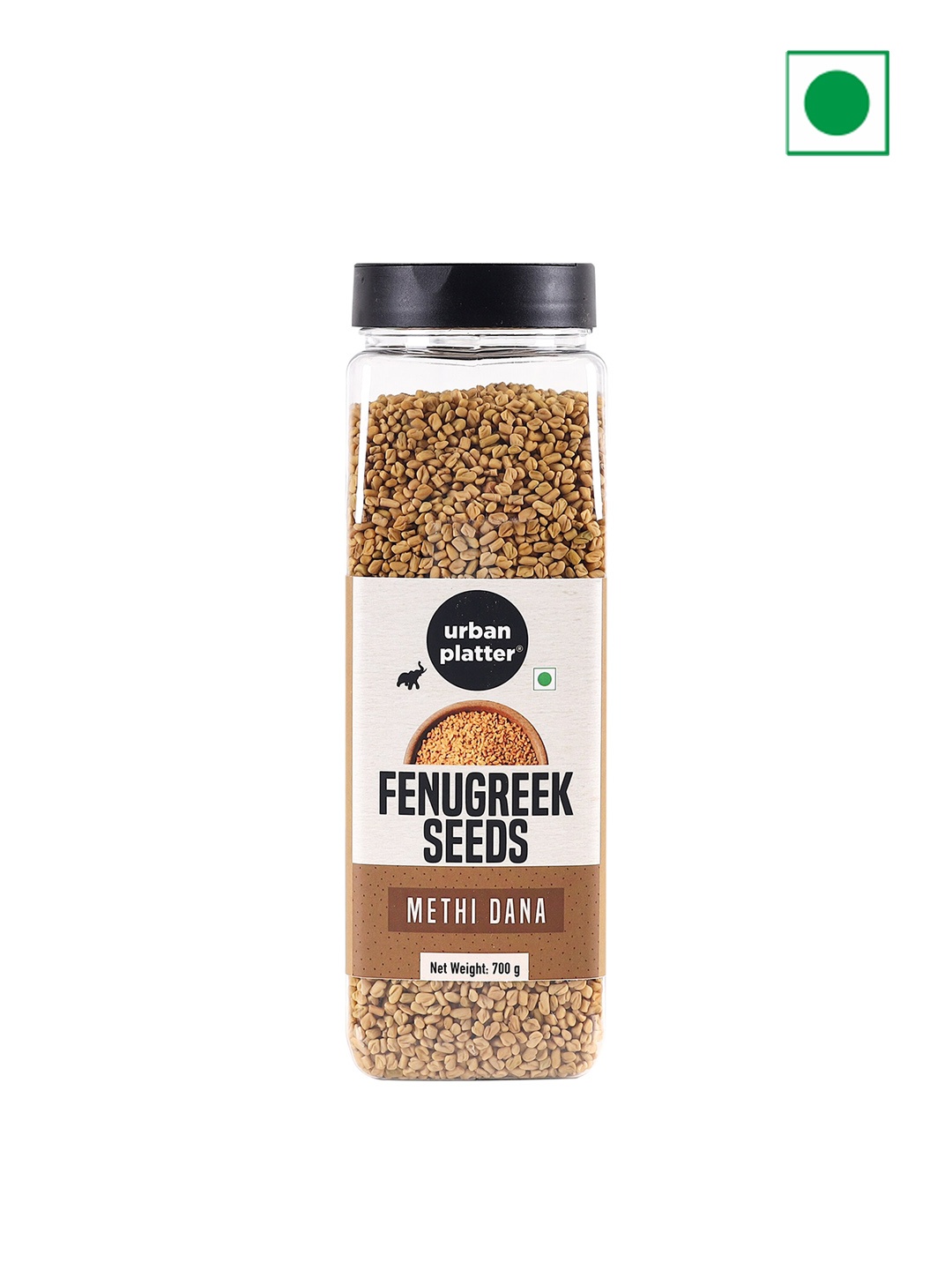 

URBAN PLATTER Whole Fenugreek Seeds- 700G, Brown