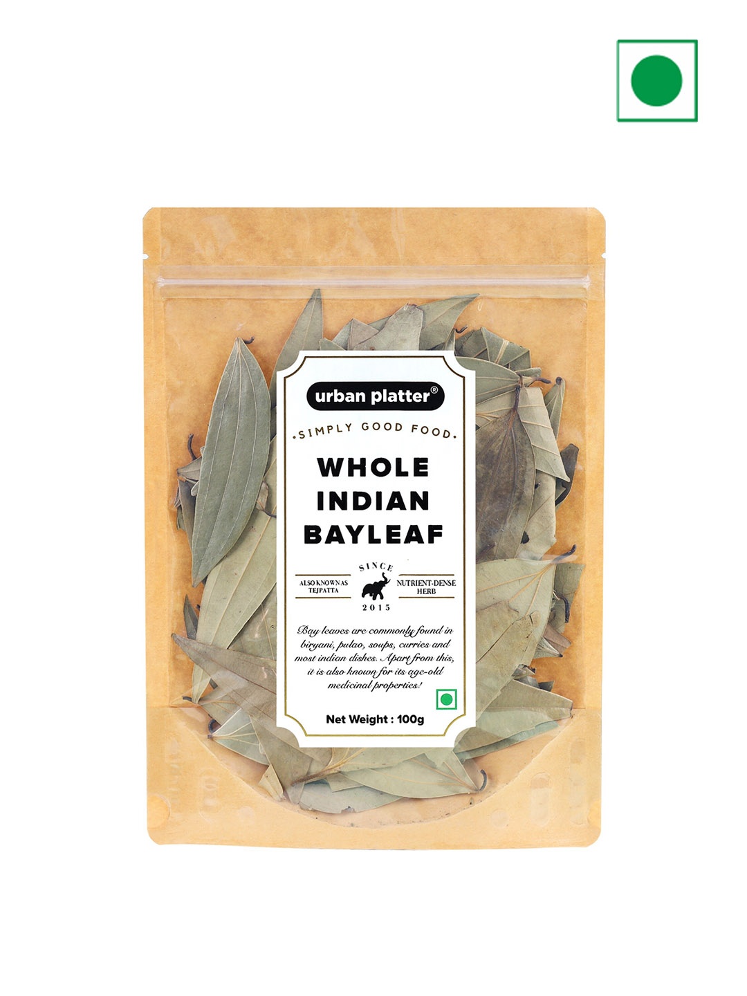 

URBAN PLATTER Whole Bayleaf Spice-100 G, Brown