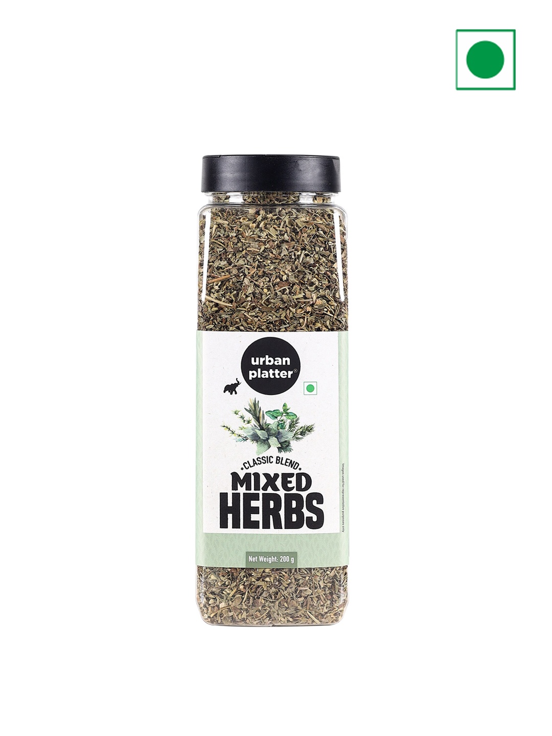 

URBAN PLATTER Mixed Herbs Shaker Jar- 200G, Assorted
