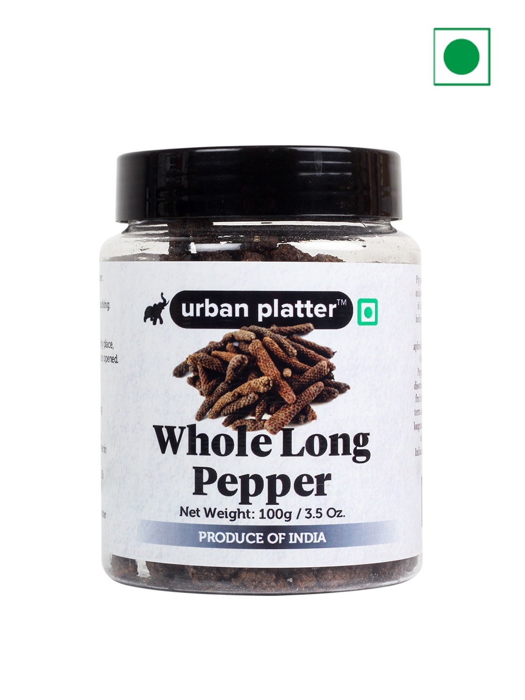 

URBAN PLATTER Whole Long Pepper- 100G, Black