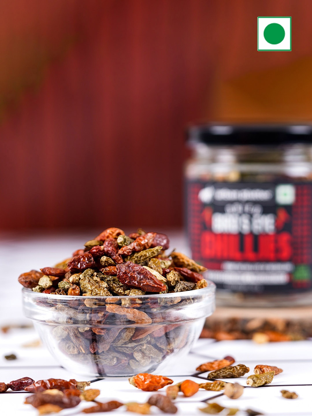 

URBAN PLATTER Dried Bird's Eye Chilli- 50G, Assorted