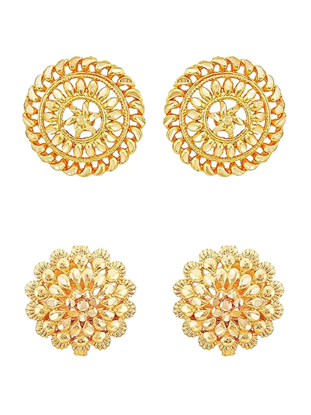 

Vighnaharta Set Of 2 Gold Plated Studs