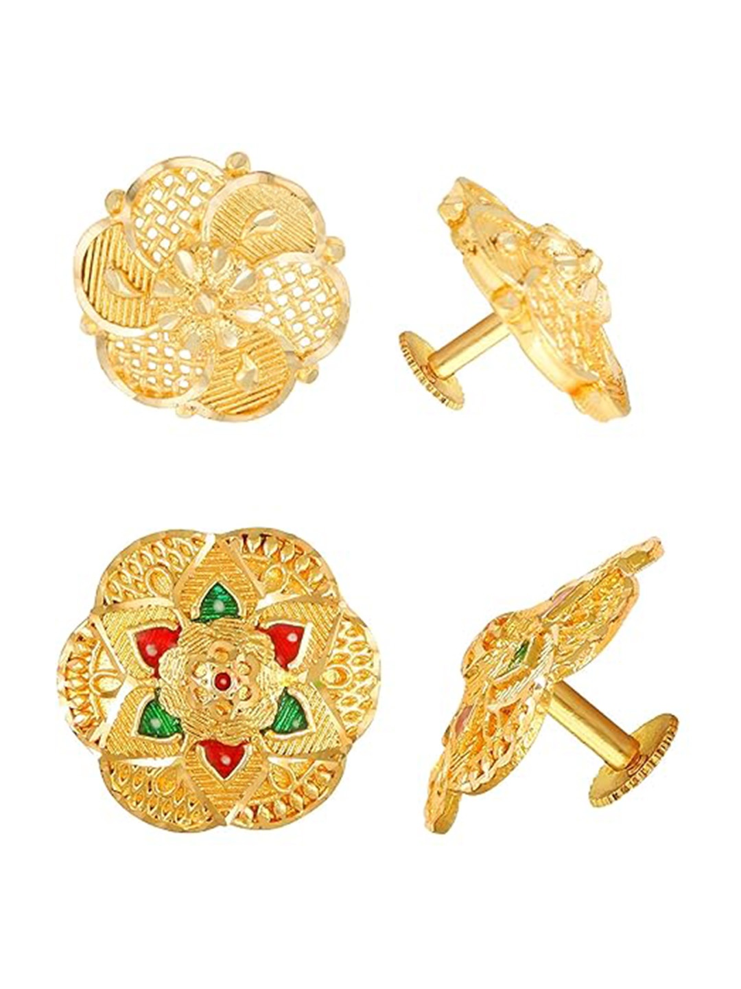 

Vighnaharta Set Of 2 Gold Plated Studs