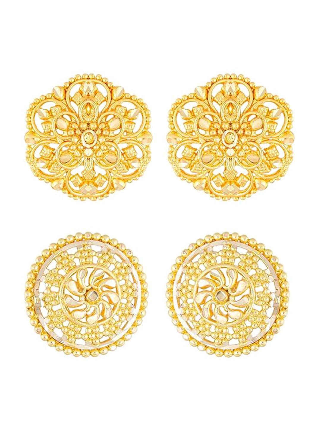 

Vighnaharta Set Of 2 Gold Plated Studs