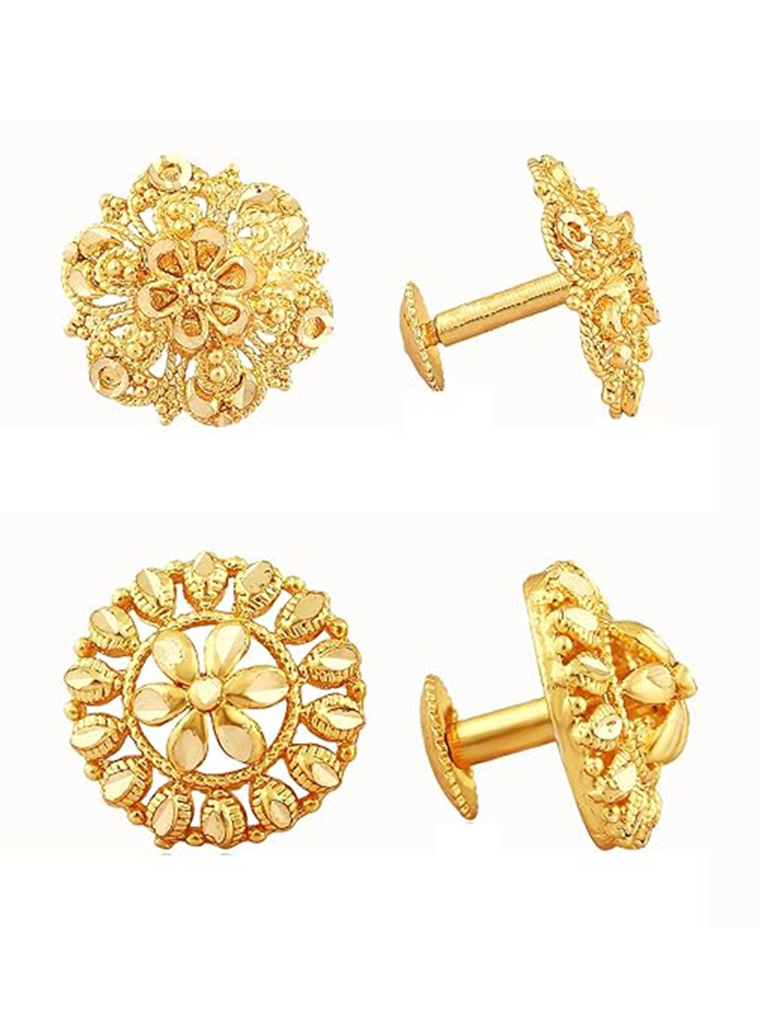 

Vighnaharta Set Of 2 Gold Plated Studs