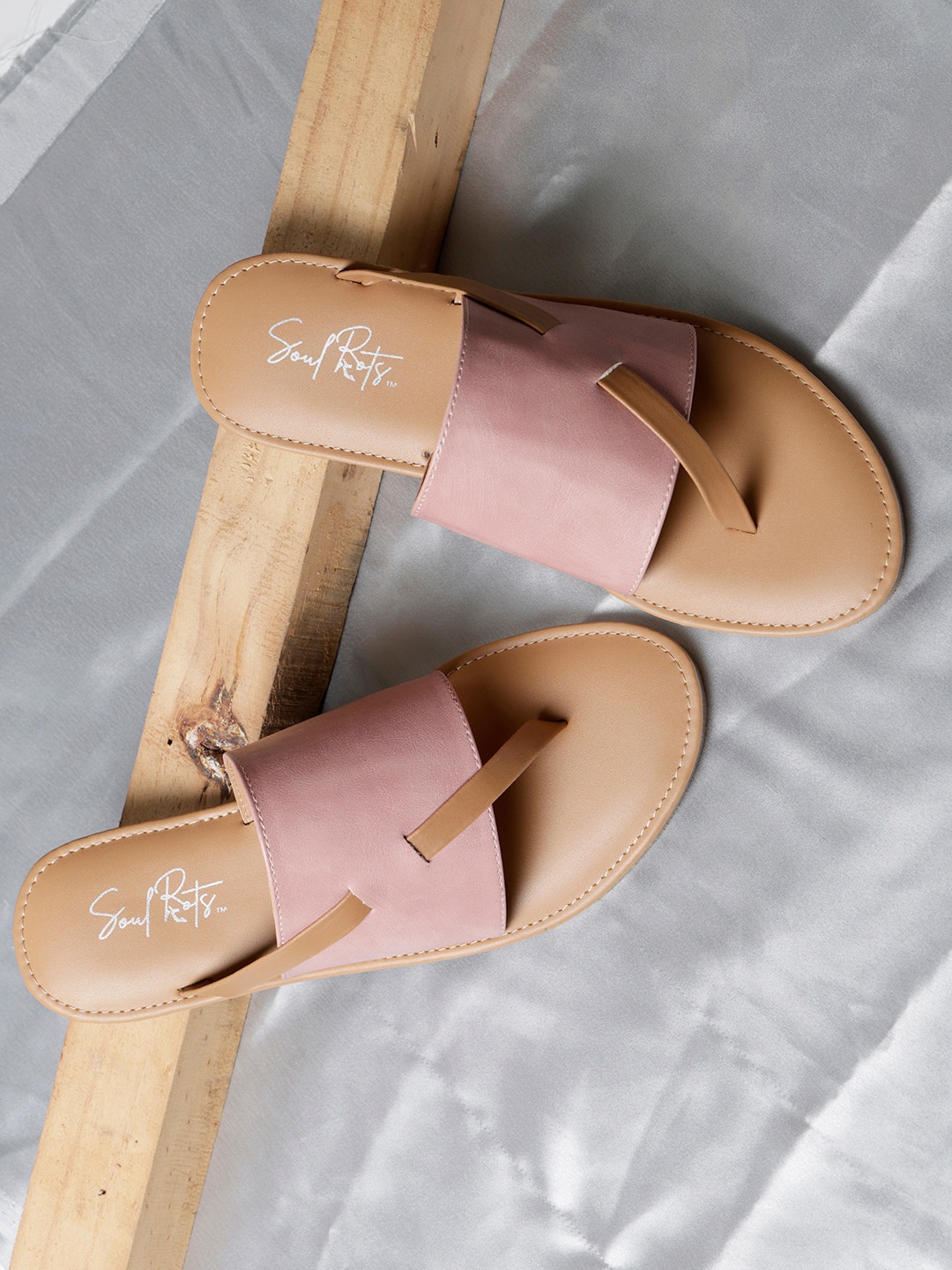 

Soul Roots Round Toe Slip-On Flats, Pink