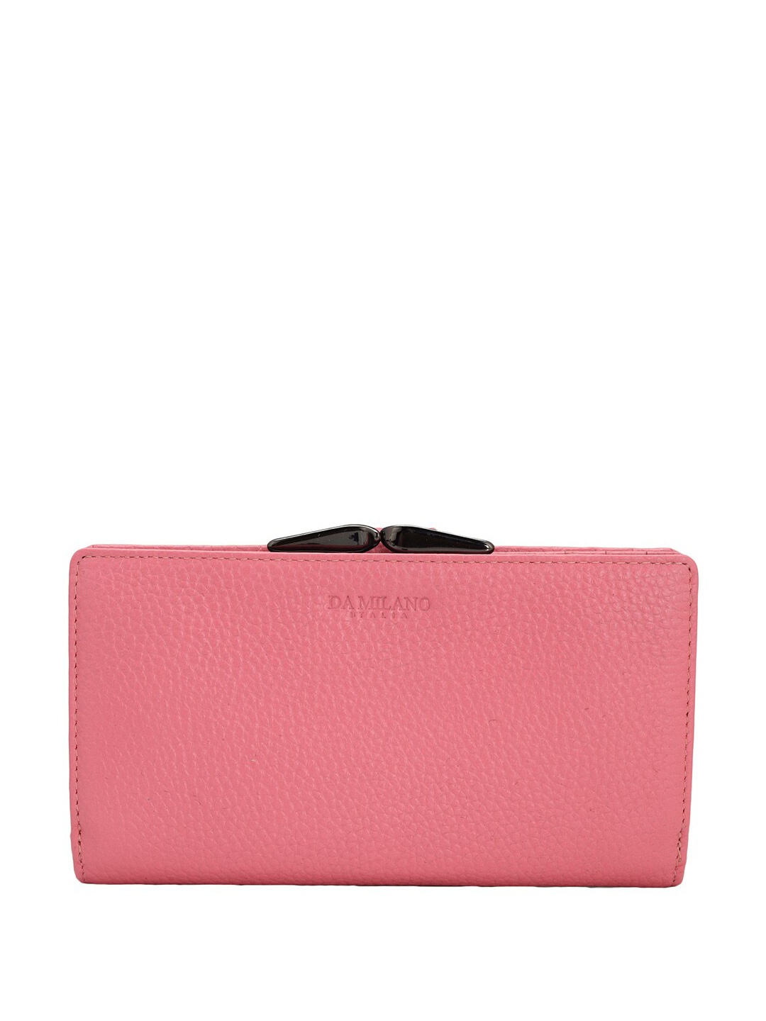 

Da Milano Women Leather Two Fold Wallet, Pink