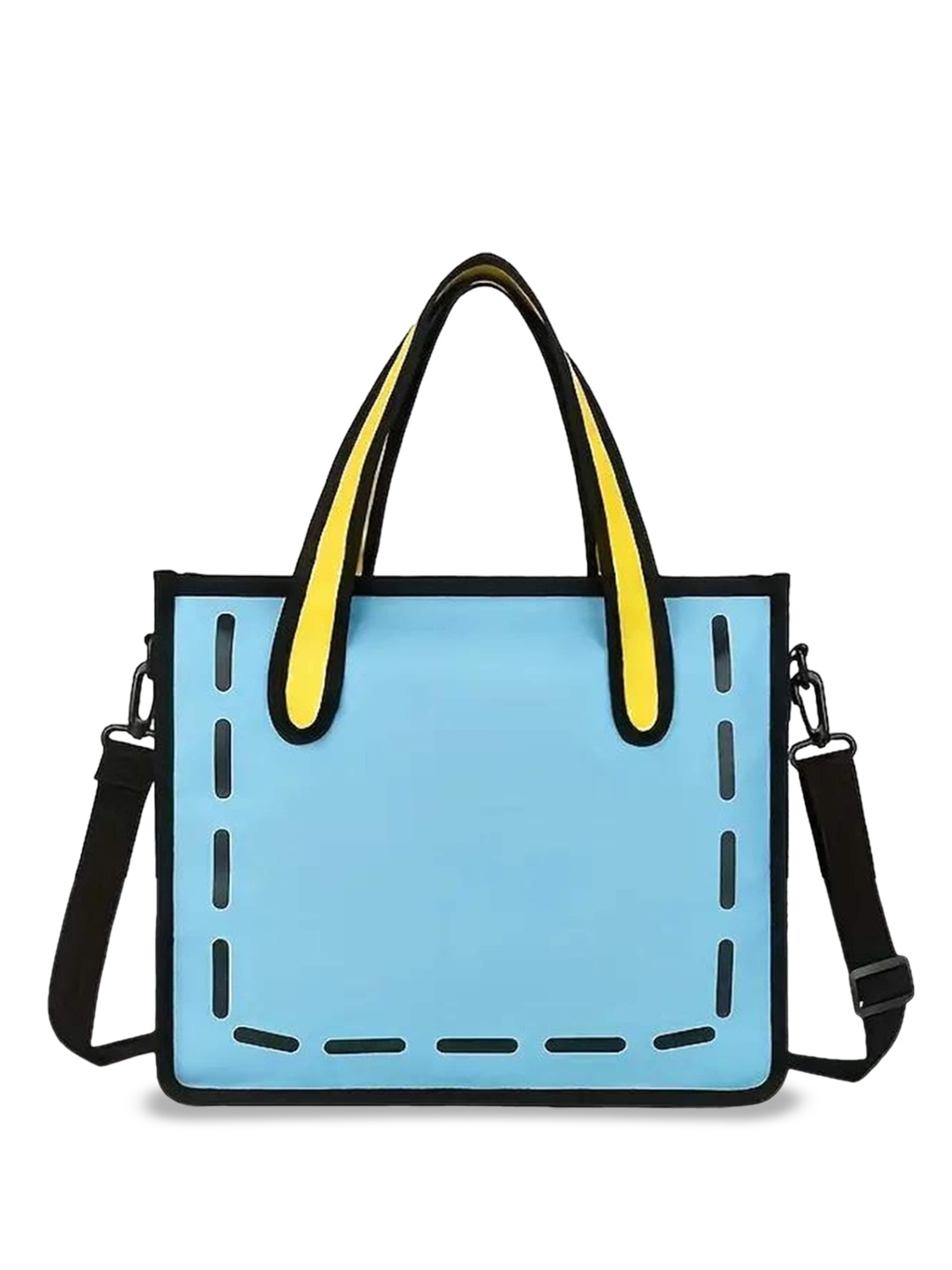 

REDHORNS Colourblocked Structured Shoulder Bag, Turquoise blue