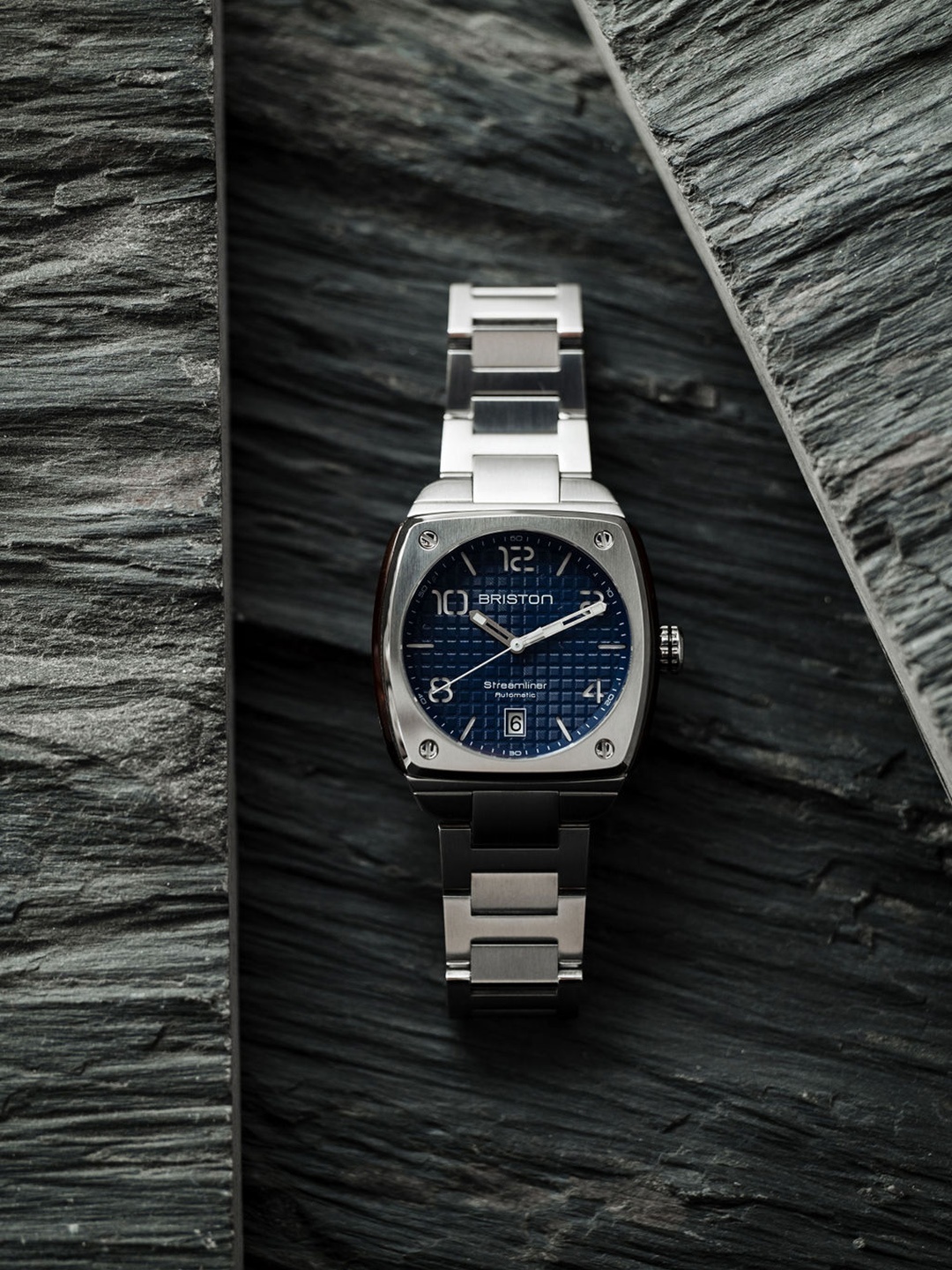 

BRISTON Men Bracelet Style Straps Multi Function Analogue Watch 23640.S.T.15.SB, Blue