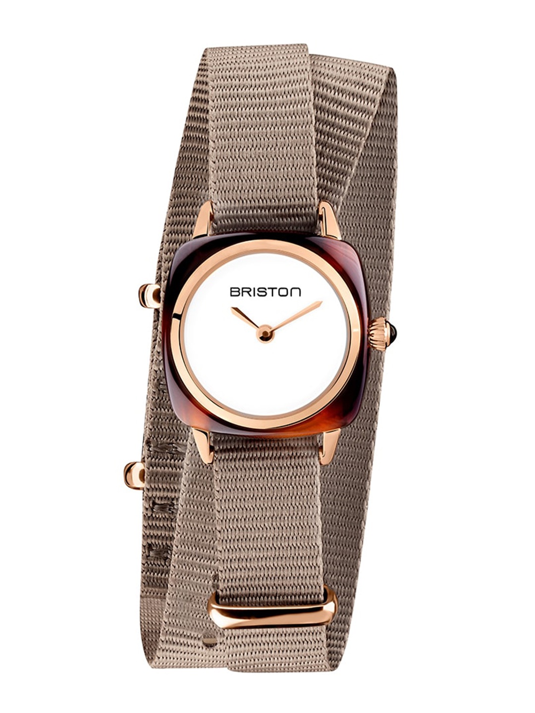 

BRISTON Women Brass Embellished Dial & Wrap Around Straps Analogue Multi Function Watch 19924.PRA.T.2.NT, White