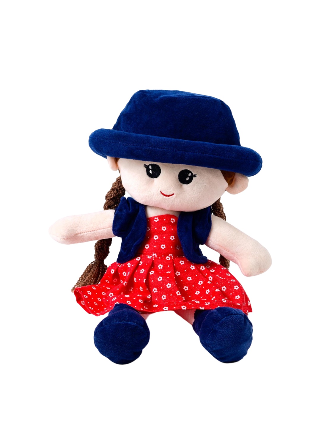 

Soft Buddies Round Cap Plush Soft Doll, Red