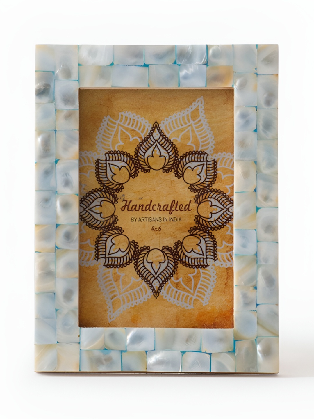 

CASA DECOR Blue & White Table Photo Frame