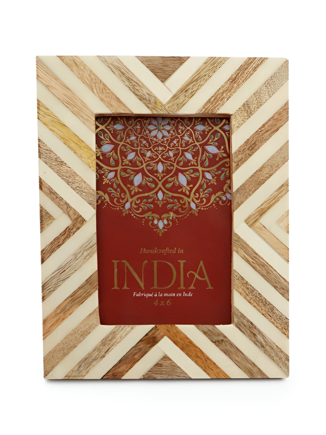 

CASA DECOR Brown & Cream Coloured Table Photo Frame