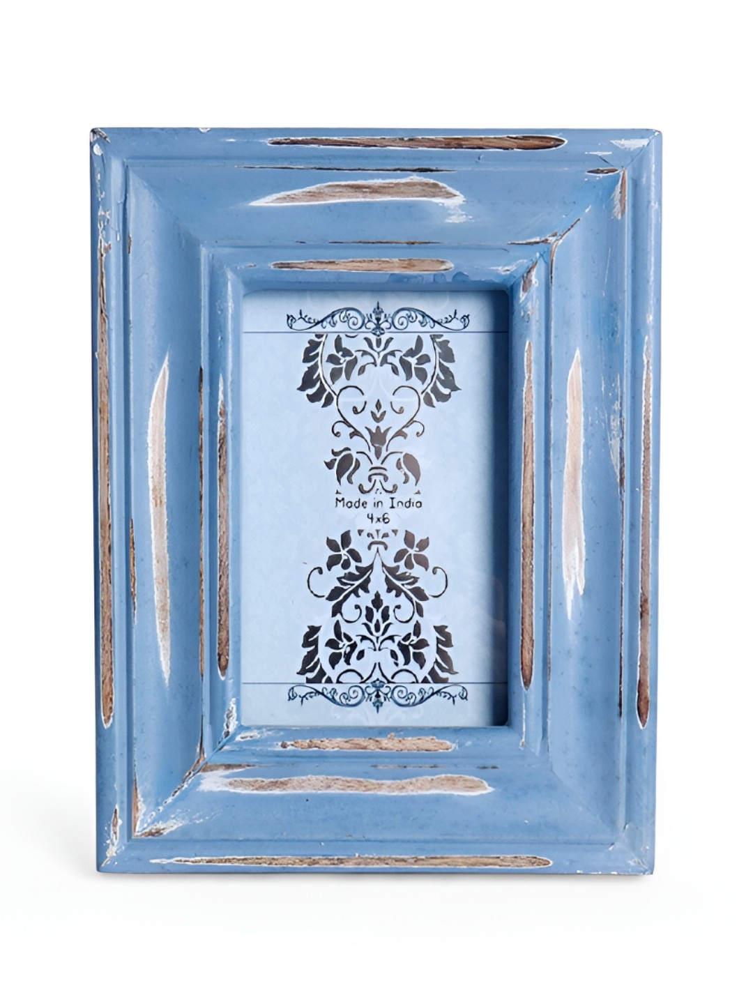 

CASA DECOR Blue & Brown Table Photo Frame