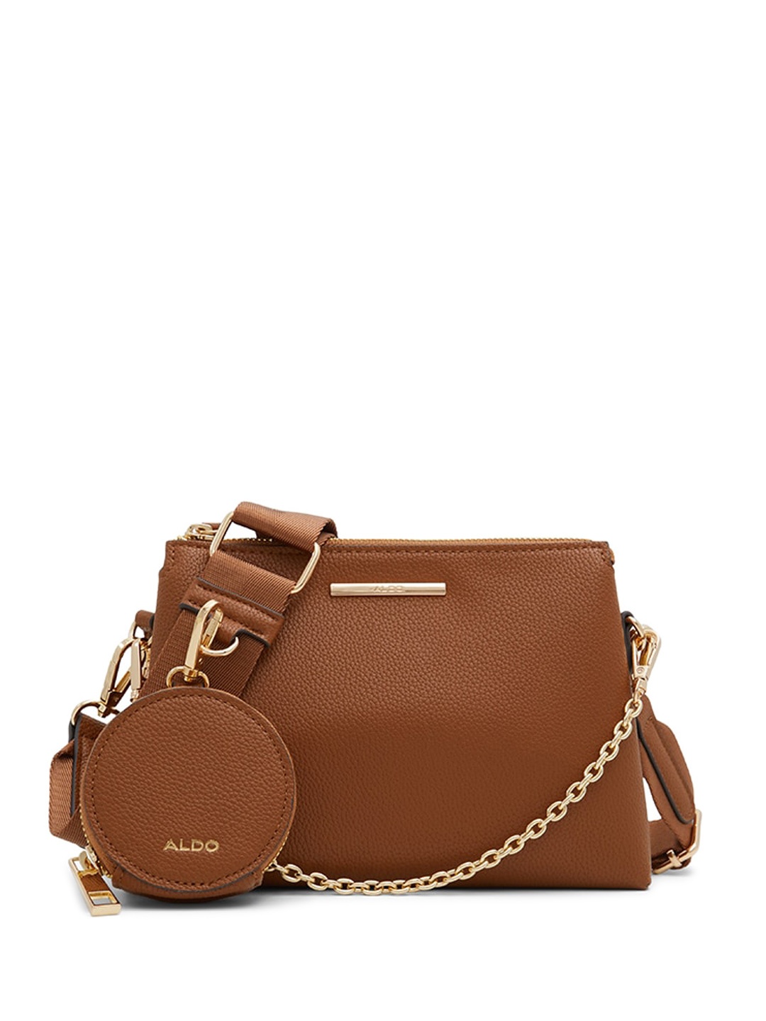 

ALDO Textured Structured Sling Bag, Beige
