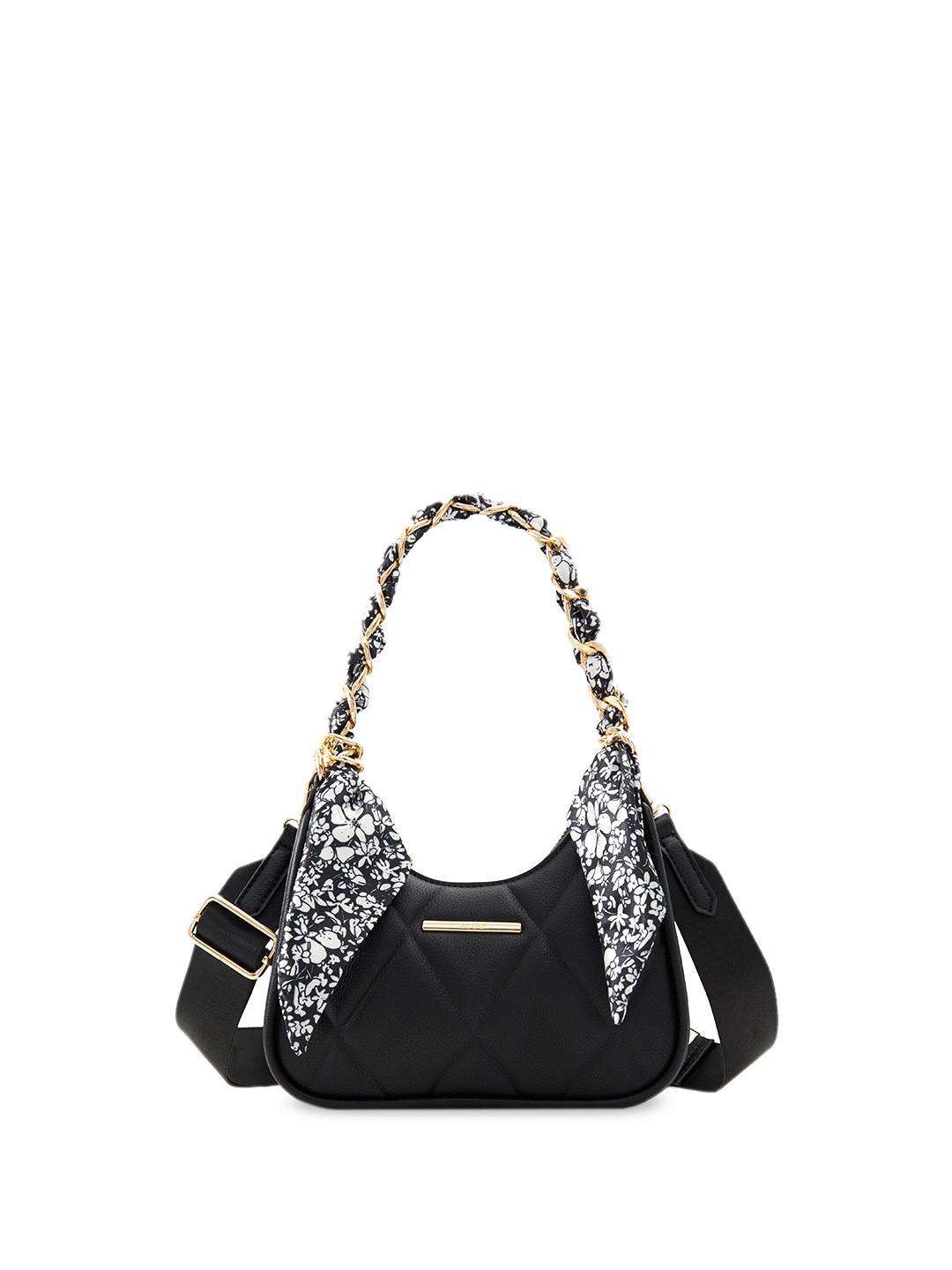 

ALDO Textured Structured Quilted Shoulder Bag, Black