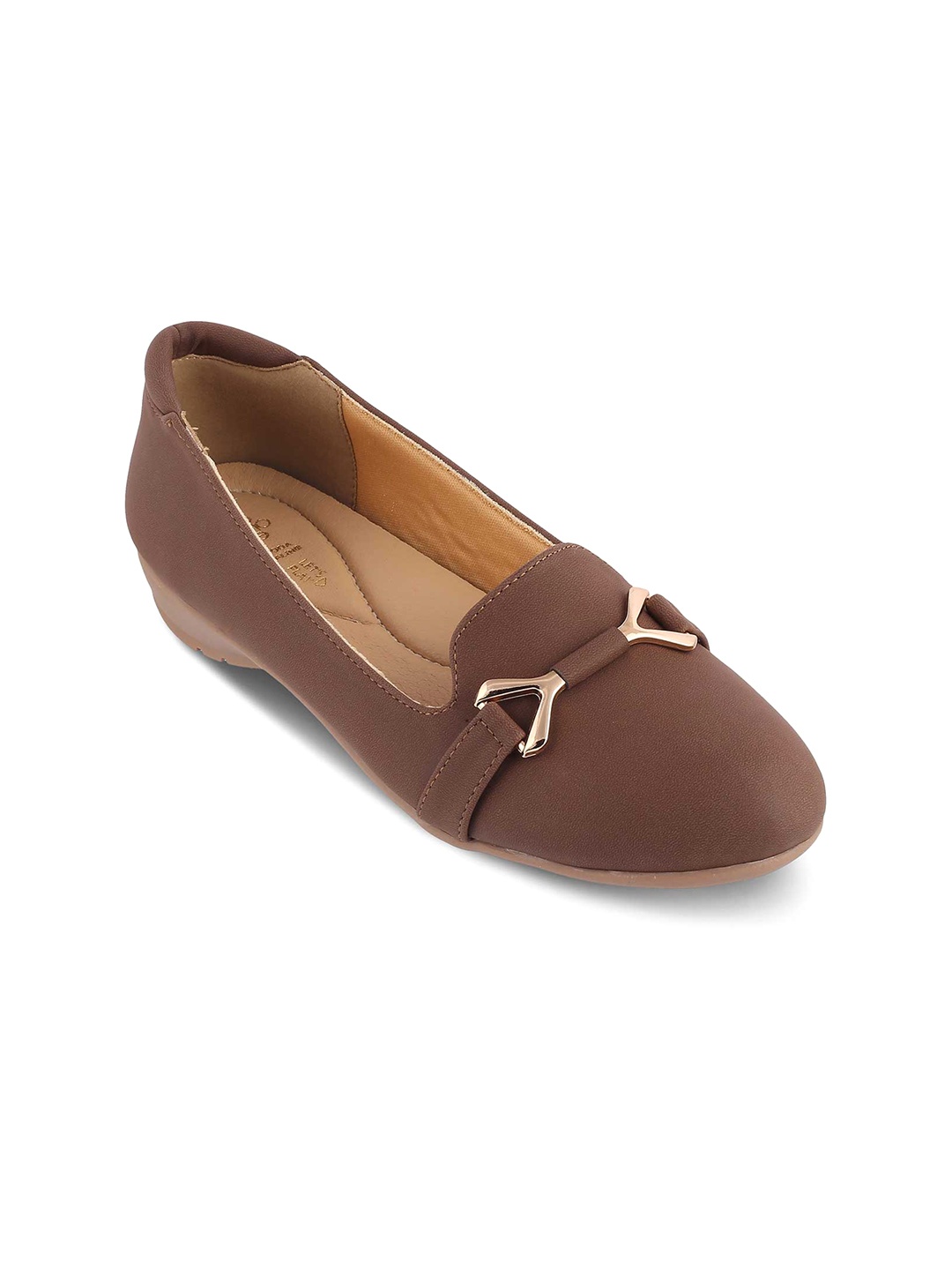 

Tresmode Buckles Detailed Ballerinas, Brown
