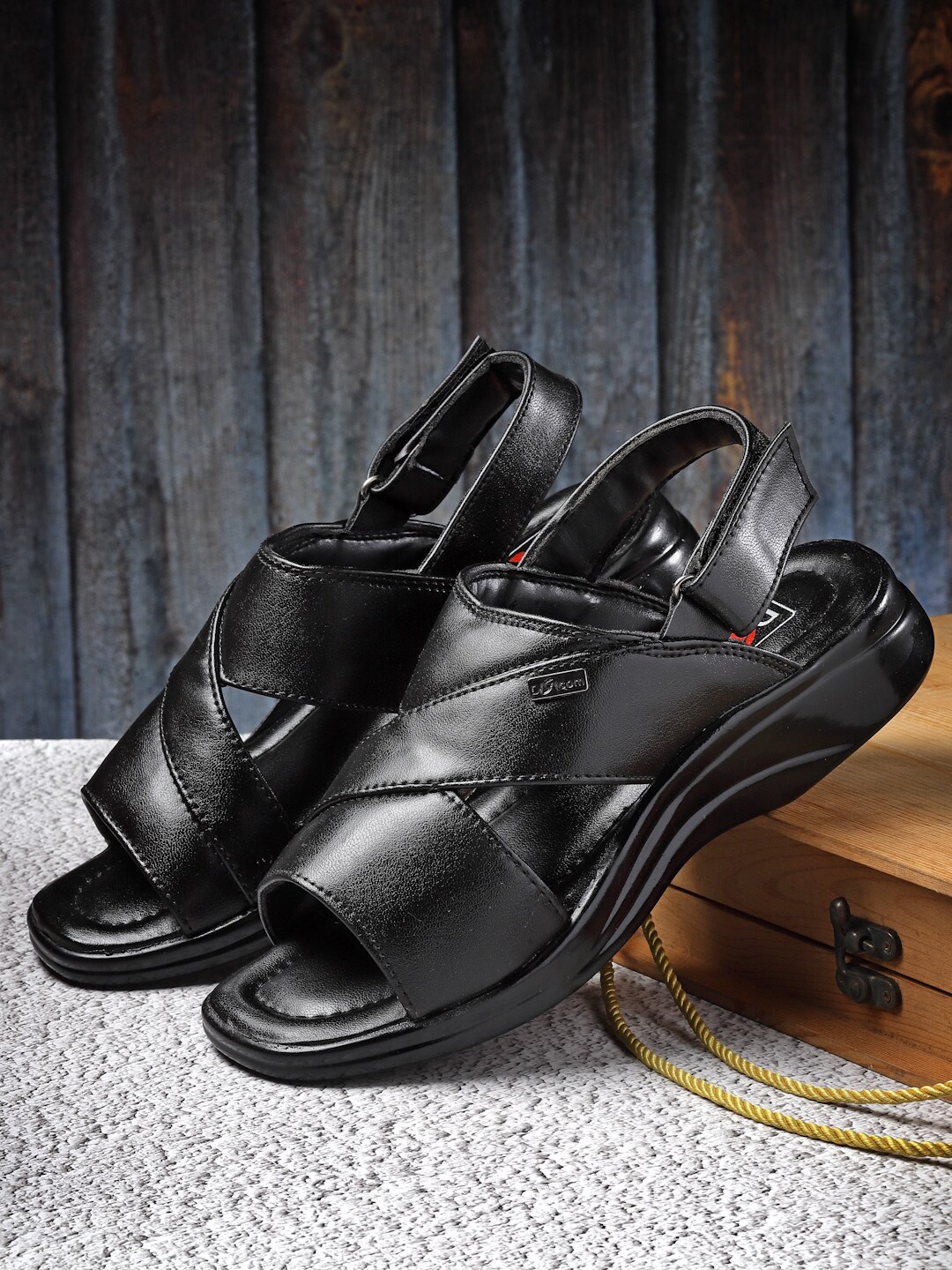 

Action Lightweight Comfort Sandals, Black