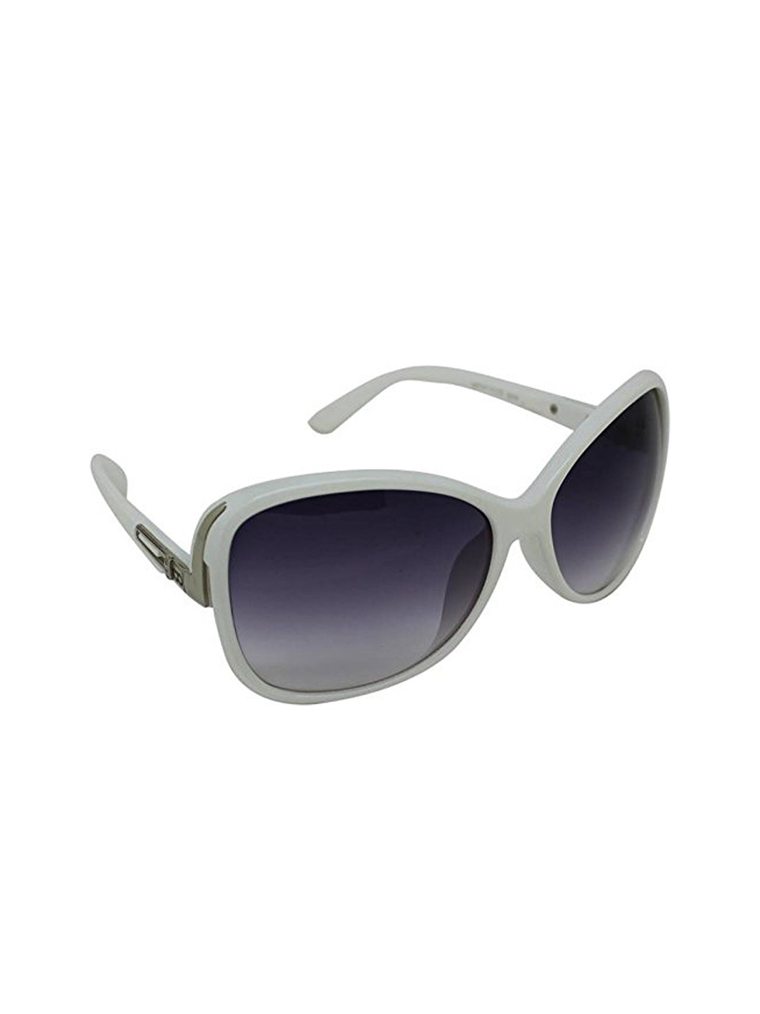 

GIO COLLECTION Women Aviator Sunglasses and UV Protected Lens SH13031-1318 White (P12305), Black