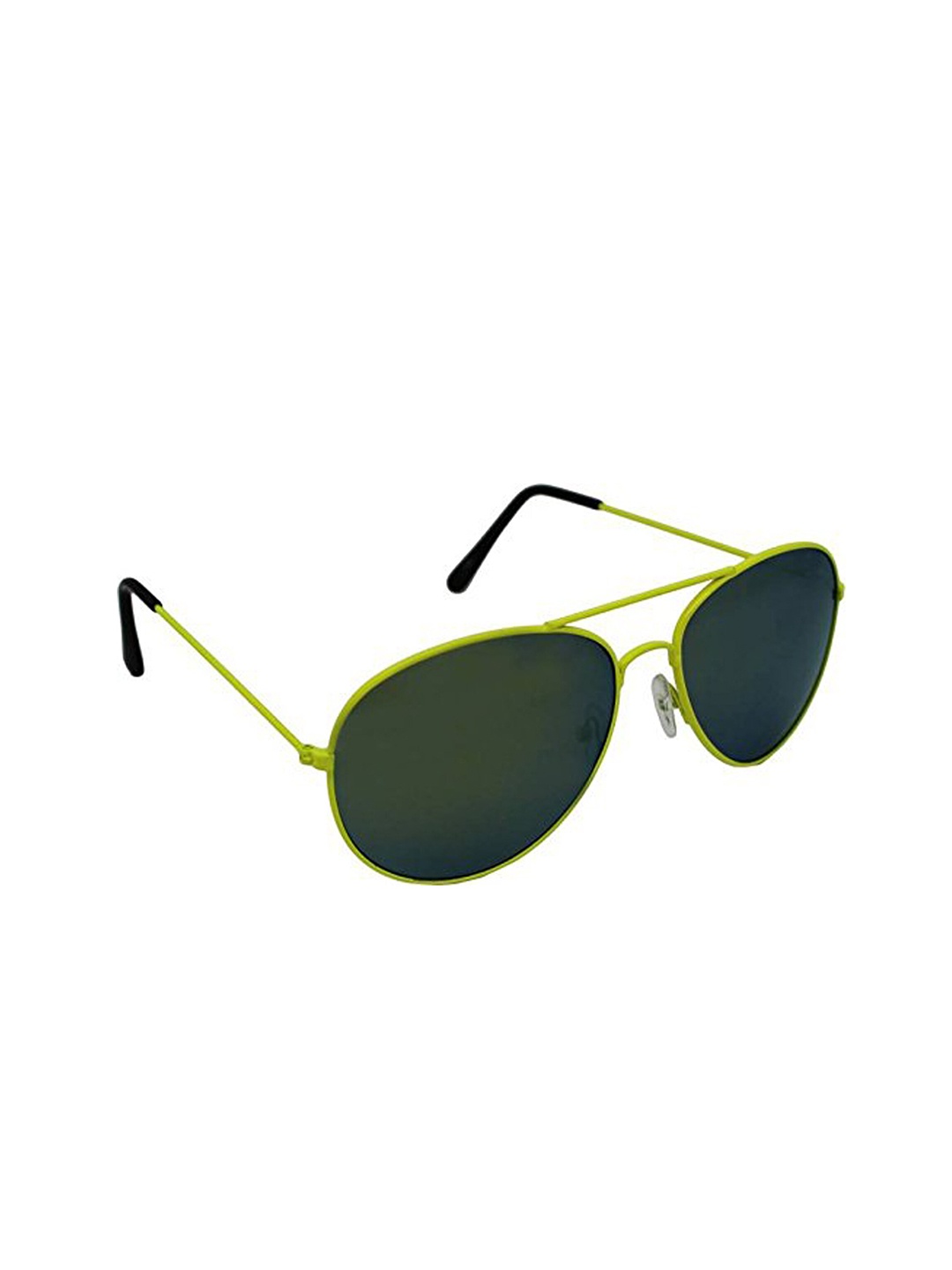 

GIO COLLECTION Unisex Aviator Sunglasses & UV Protected Lens 1141 Yellow Aviator (P12167), Green