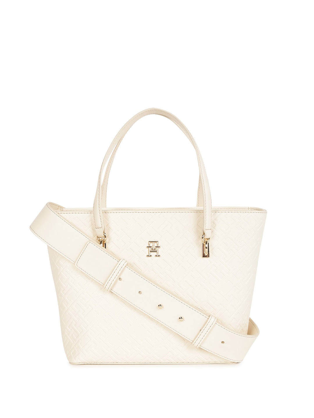 

Tommy Hilfiger PU Structured Handheld Bag, Beige