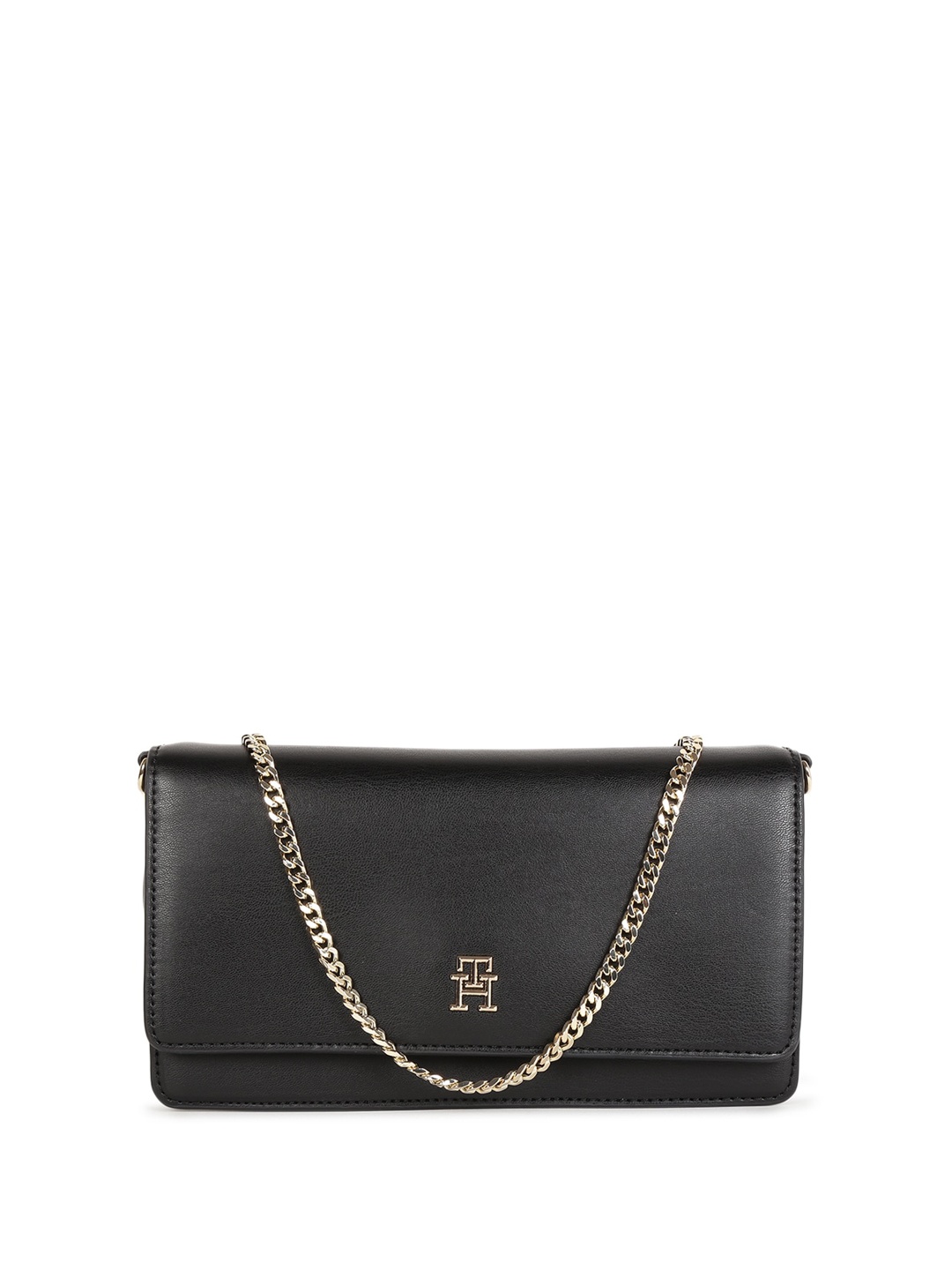 

Tommy Hilfiger PU Structured Sling Bag, Black