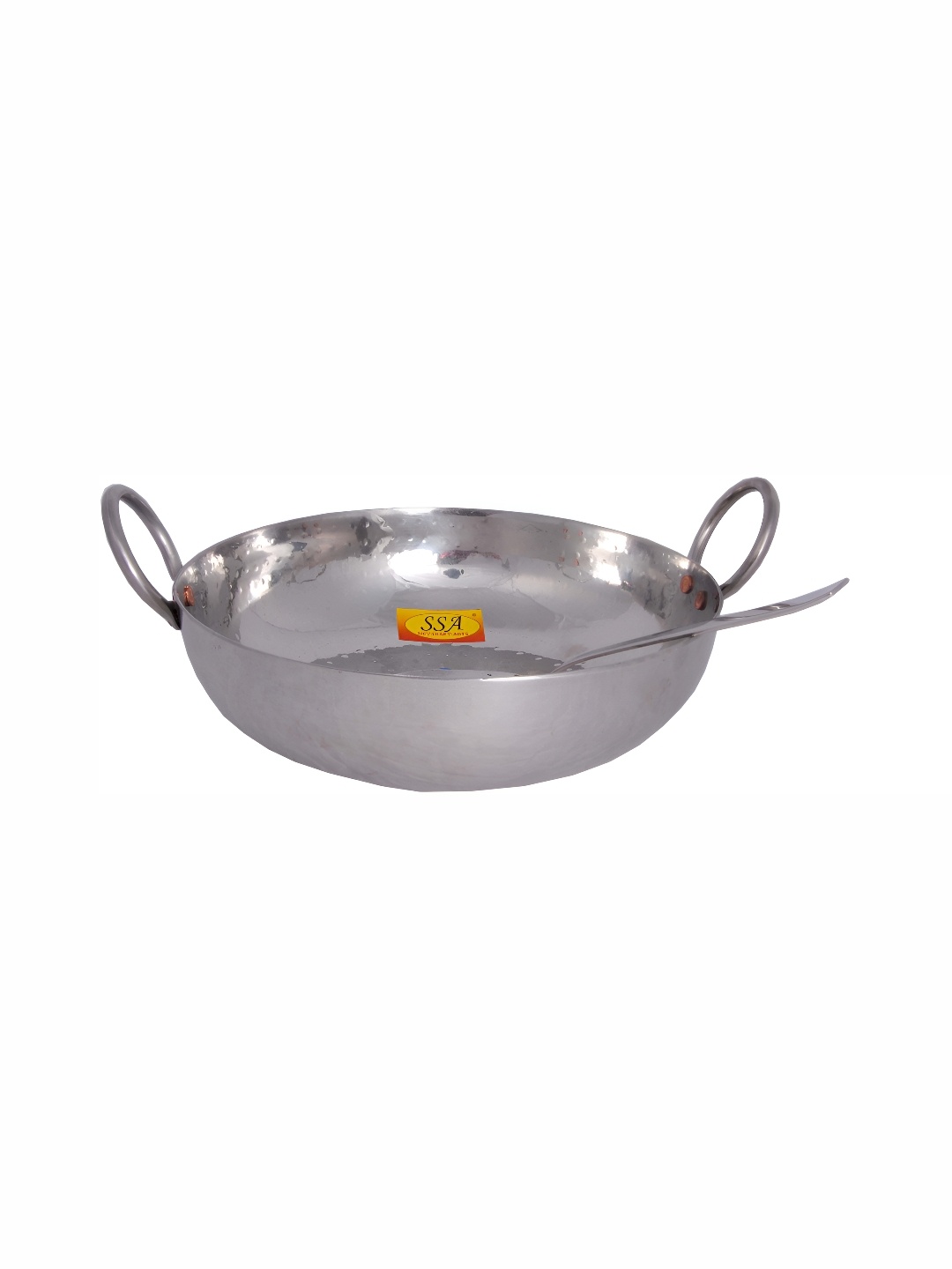 

Shivshakti Arts Steel -Toned Stainless Steel Cook And Serve Casserole With Serving Spoon