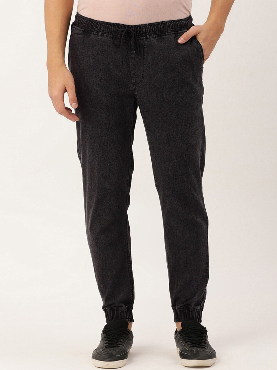

IVOC Men Slim Fit Clean Look Cotton Jeans, Charcoal