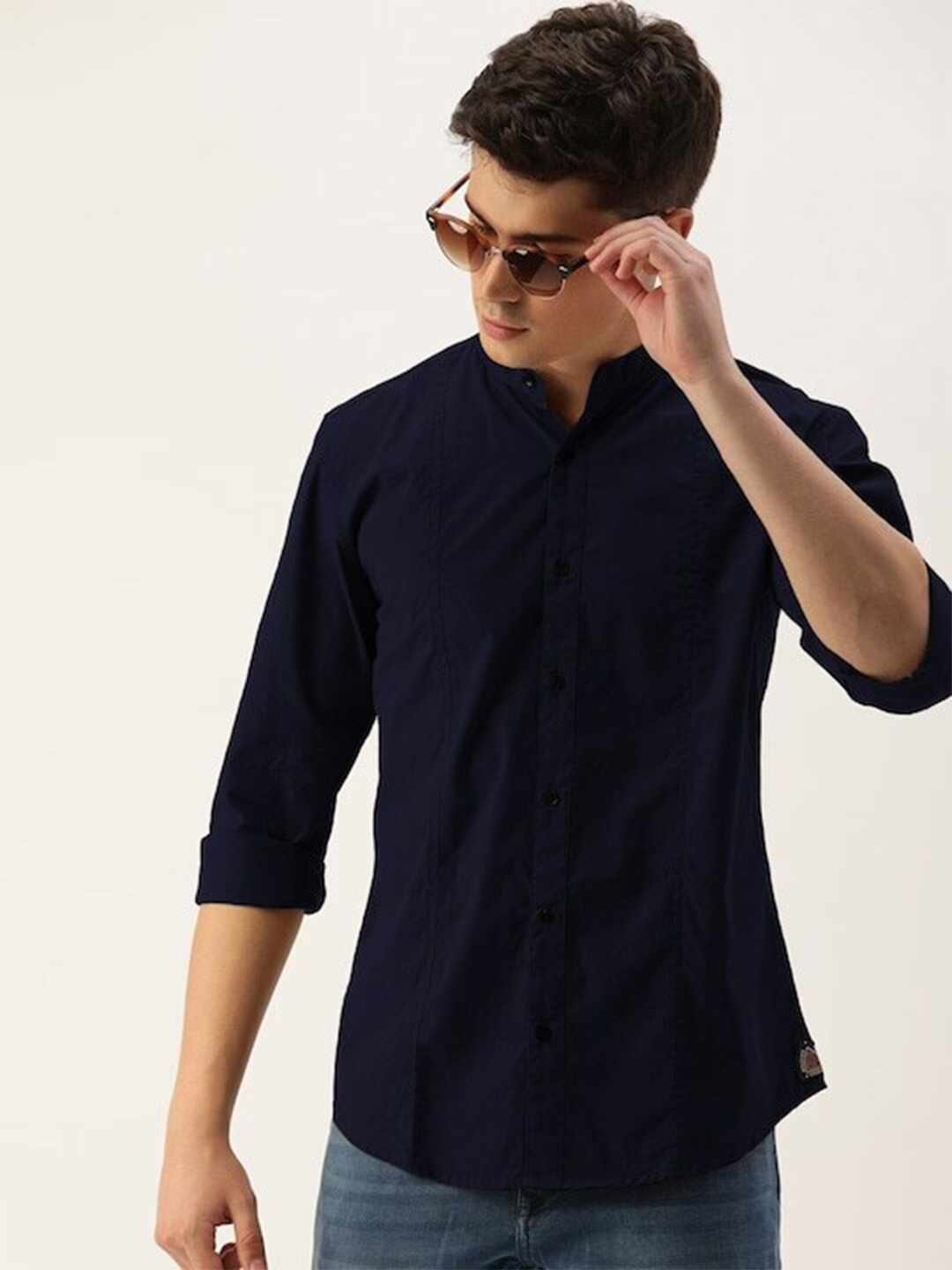 

IVOC Cotton Slim Fit Casual Shirt, Blue