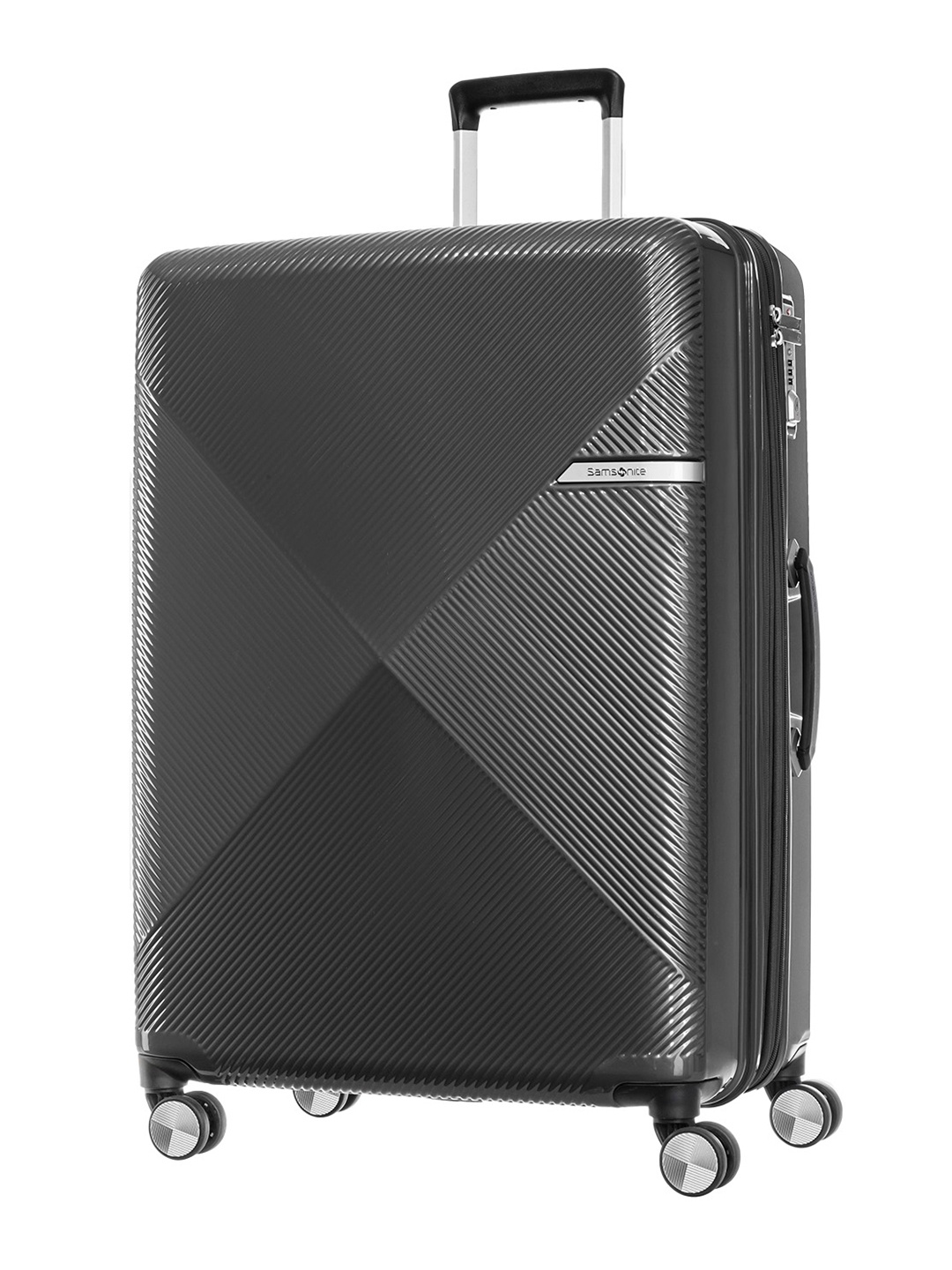 

Samsonite Volant Textured Hard-Sided Large Trolley Bag, Black