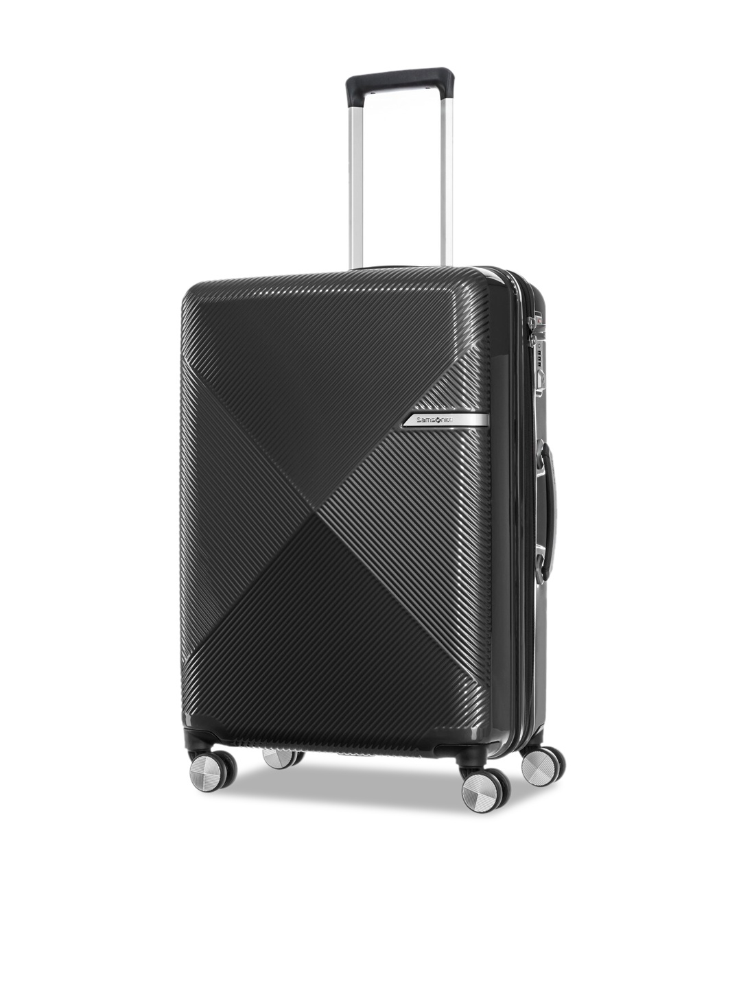 

Samsonite Volant Textured Hard-Sided Medium Trolley Bag, Black