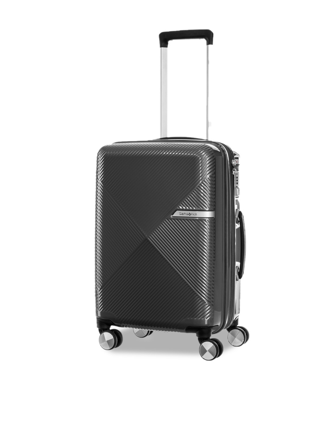 

Samsonite Volant Textured Hard-Sided Small Trolley Bag, Black