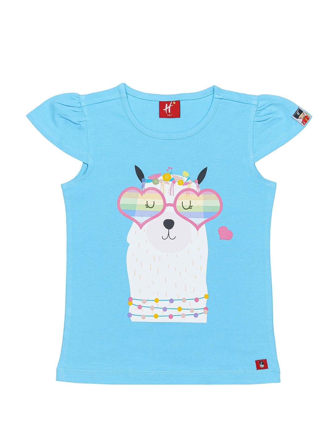

H By Hamleys Girls Graphic Printed Top, Blue