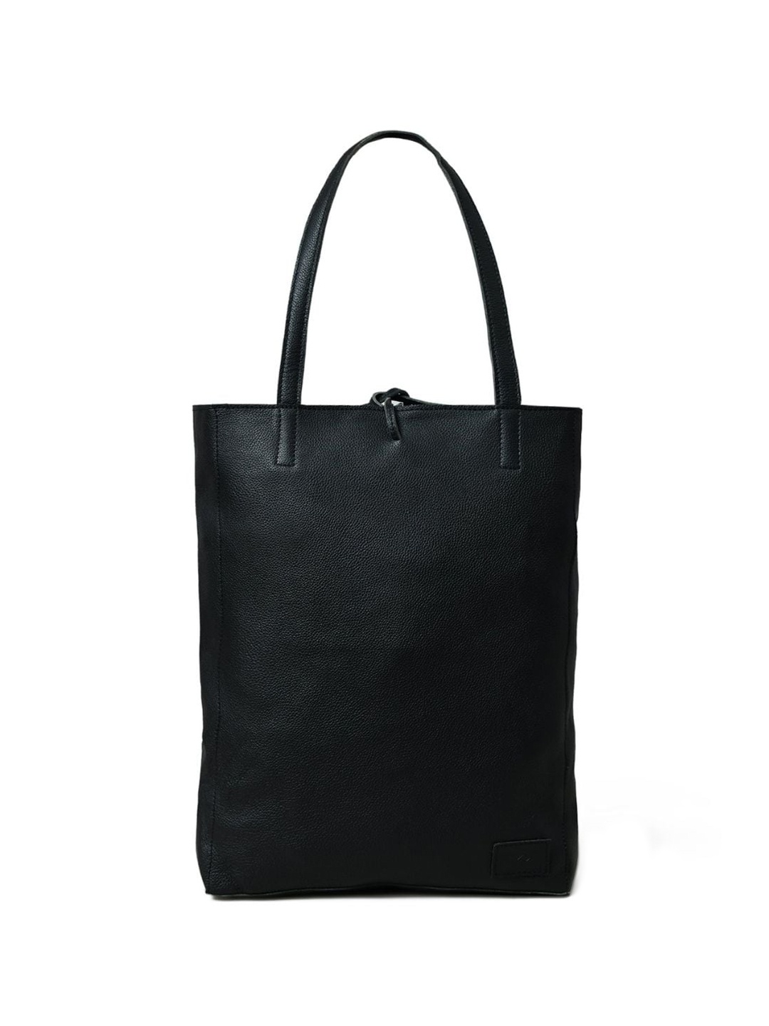 

MaheTri Sydney Textured Leather Textured Oversized Shopper Tote Bag, Black