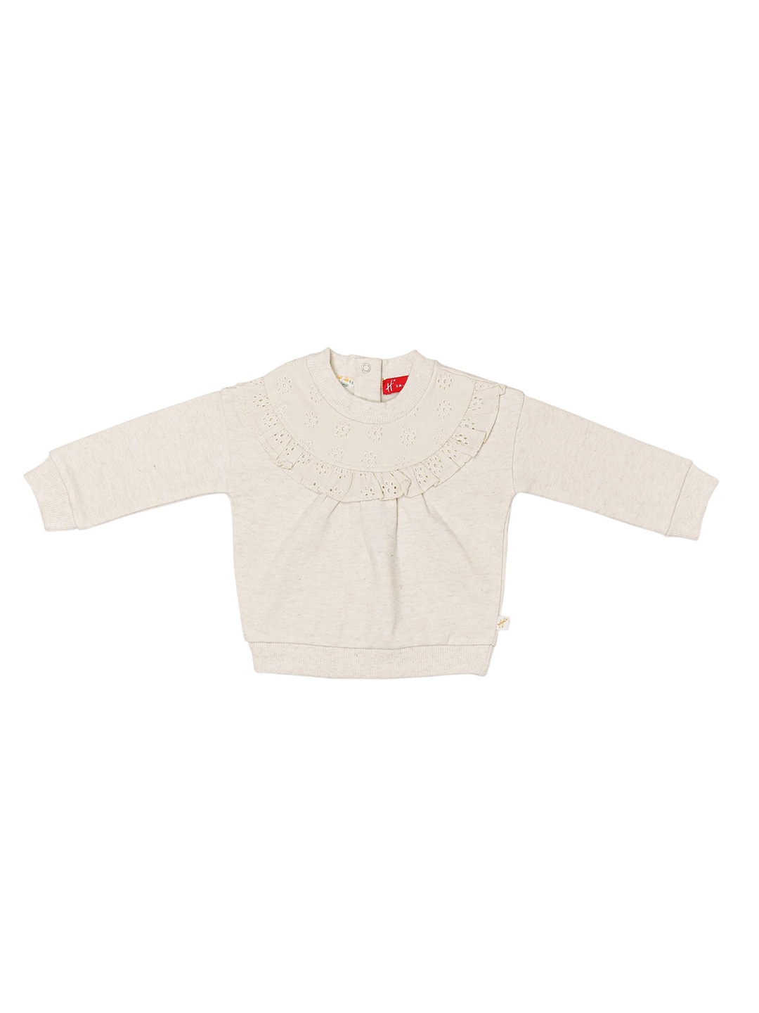

H By Hamleys Girls Self Design Sweatshirt, Off white