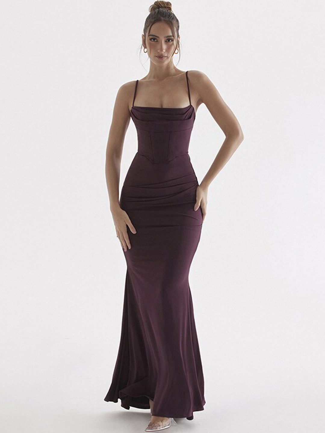 

StyleCast Red Shoulder Strap Maxi Dress
